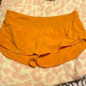 Lululemon athletic orange shorts